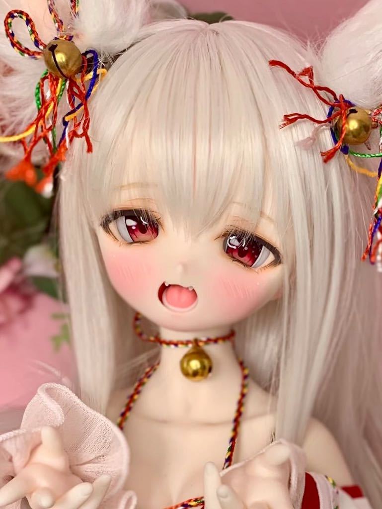 ＊luceluce＊ DDH-01セミホワイト肌 ソフビ盛りカスタムヘッド＋レジンアイ2種_画像1