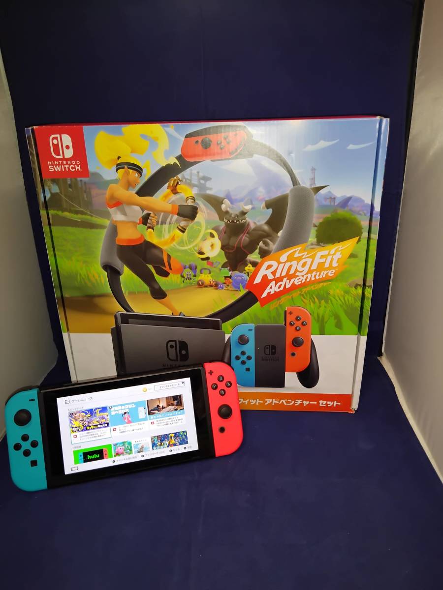 Nintendo Switch 本体 ネオンブルー レッド リングフィット セット ...