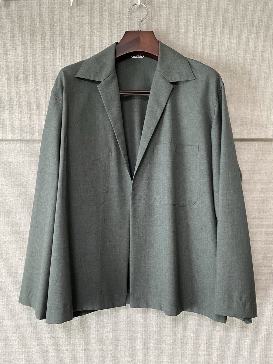 AURALEE オーラリー WOOL SILK TROPICAL SHIRTS JACKET サイズ4 dinkes