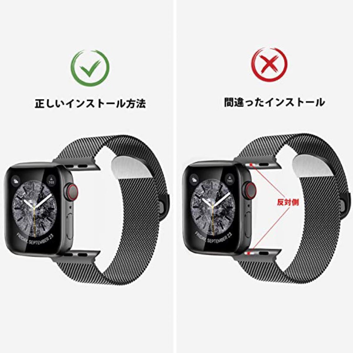 PayPayフリマ｜LISAMER コンパチブル Apple Watch バンド コンパチブル iWatch 通用ベルト 両磁気 バックル付き