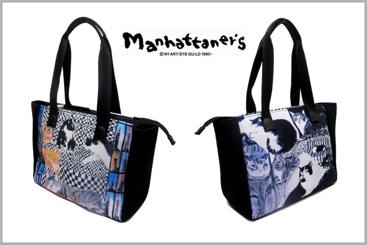 Manhattaner's マンハッタナーズ ショッピングバッグ 縦型手提げバッグ