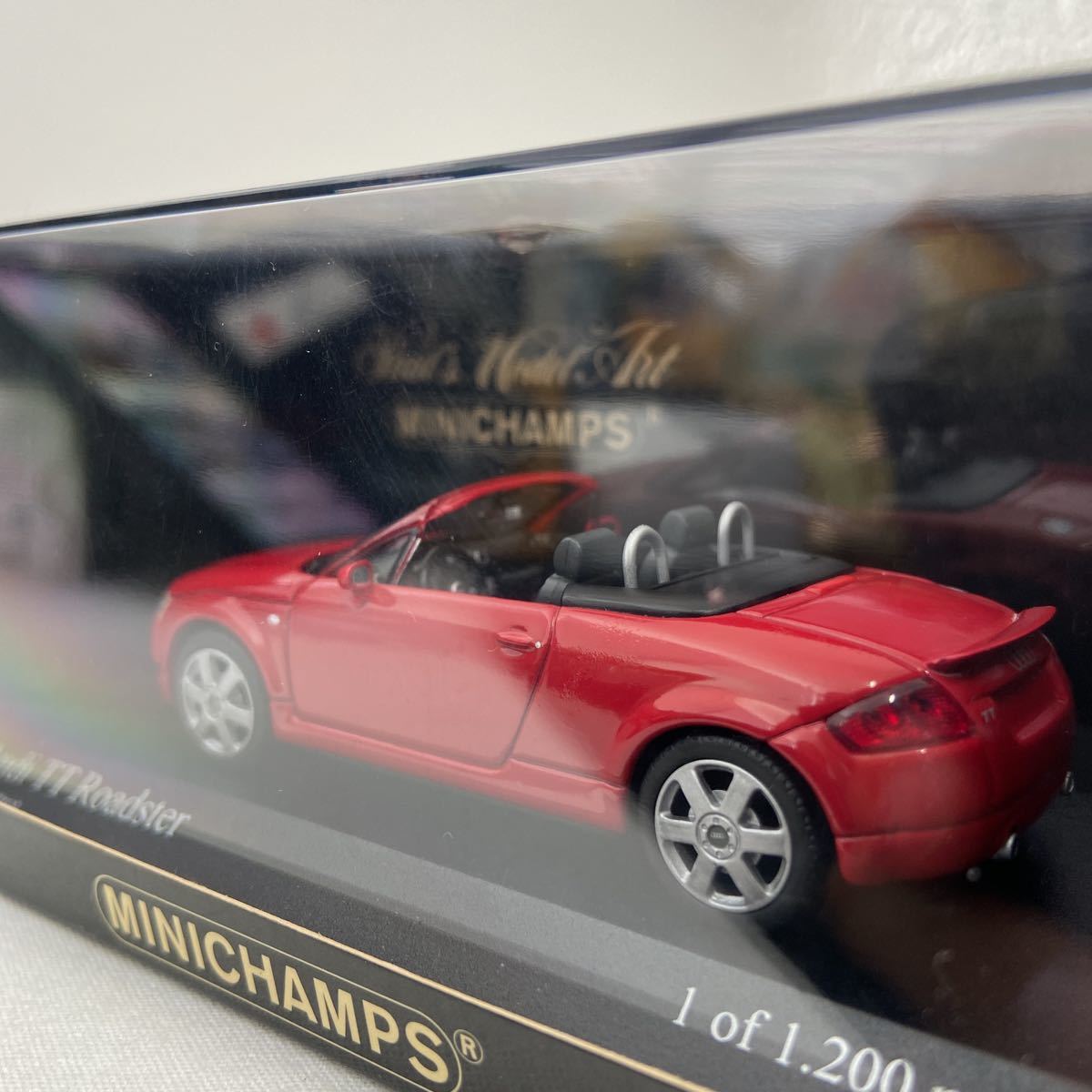 MINICHAMPS 1/43 AUDI TT Roadster Red PMA ミニチャンプス アウディ ロードスター レッド 初代 ミニカー モデルカー_画像4