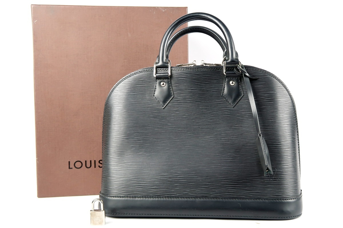 美品】LOUIS VUITTON ヴィトン エピ アルマ ブラック ハンドバッグ SV