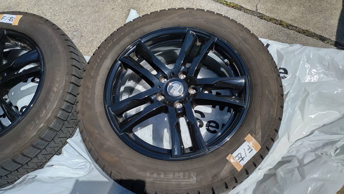 BMW X2 スタッドレス 社外ホイールタイヤ4本セット 225/55R17 PCD112 ピレリICEASIMMETRICO T1506