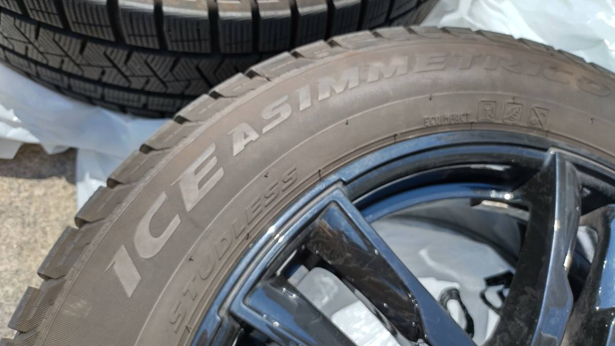 BMW X2 スタッドレス 社外ホイールタイヤ4本セット 225/55R17 PCD112 ピレリICEASIMMETRICO T1506