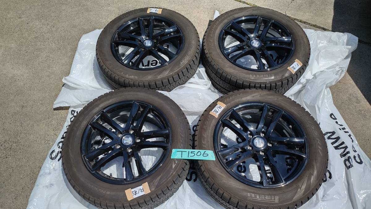 BMW X2 スタッドレス 社外ホイールタイヤ4本セット 225/55R17 PCD112 ピレリICEASIMMETRICO T1506