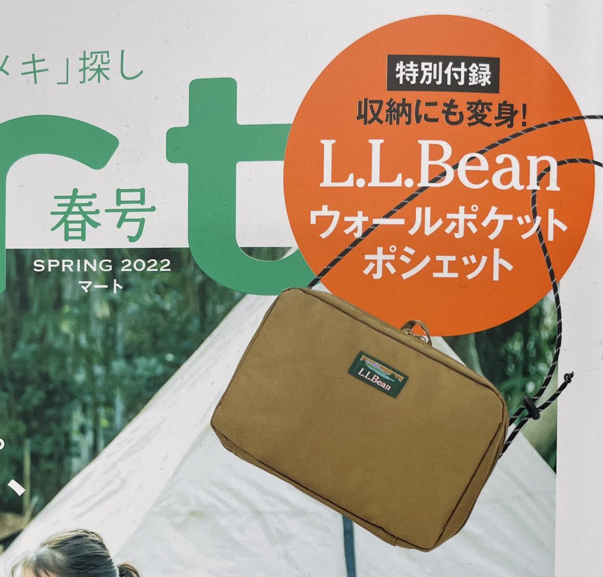 Mart 2022年春号付録 L.L.Bean ウォールポケットポシェット