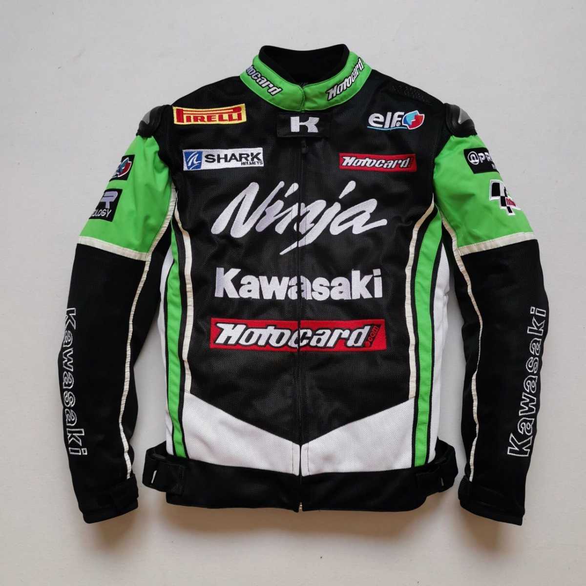 KAWASAKI バイクジャケットライダースジャケット メッシュジャケット