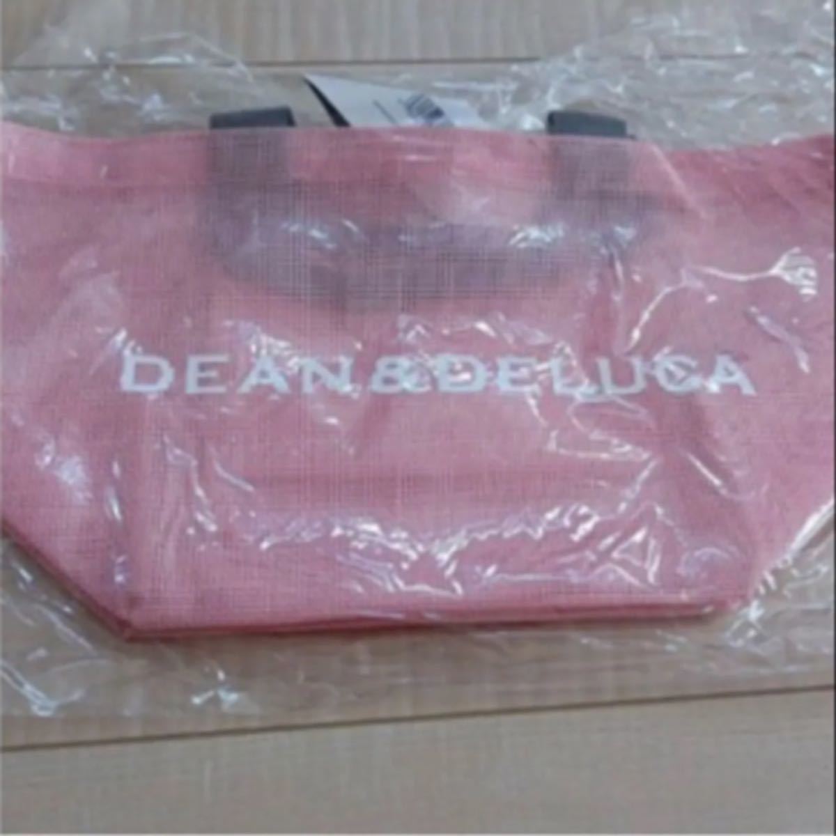 DEAN&DELUCA ディーン＆デルーカ メッシュトートバッグ ピンク S トートバッグ