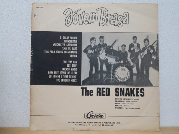 LP★THE RED SNAKES / JOVEM BRASA(ブラジル/サーフ,ガレージ,ビート/子供,KIDS/66年BRAZIL盤)_画像2