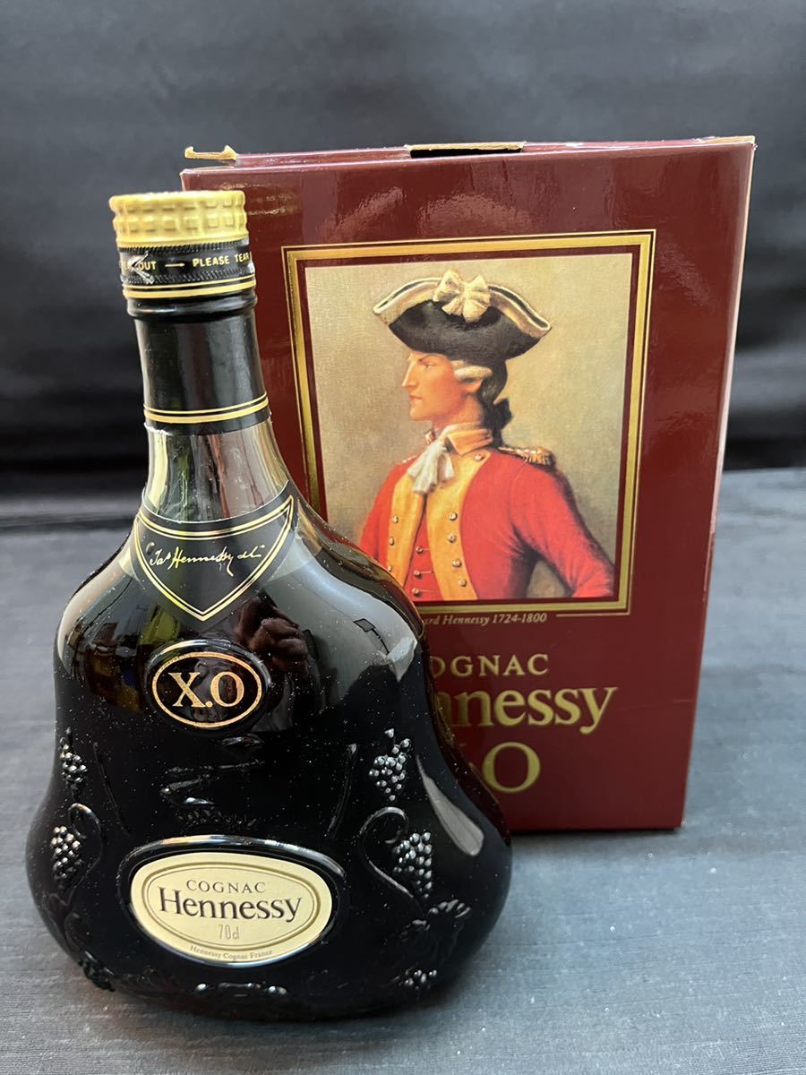 050203 古酒 未開栓 HENNESSY ヘネシー XO COGNAC コニャック 箱付 金