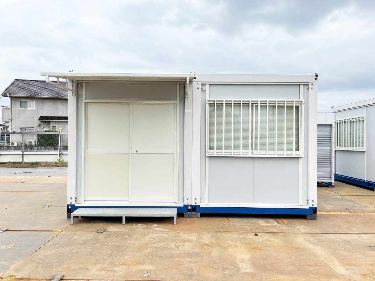 神奈川発】◎スーパーハウス コンテナ 物置 寮 ユニットハウス 8坪