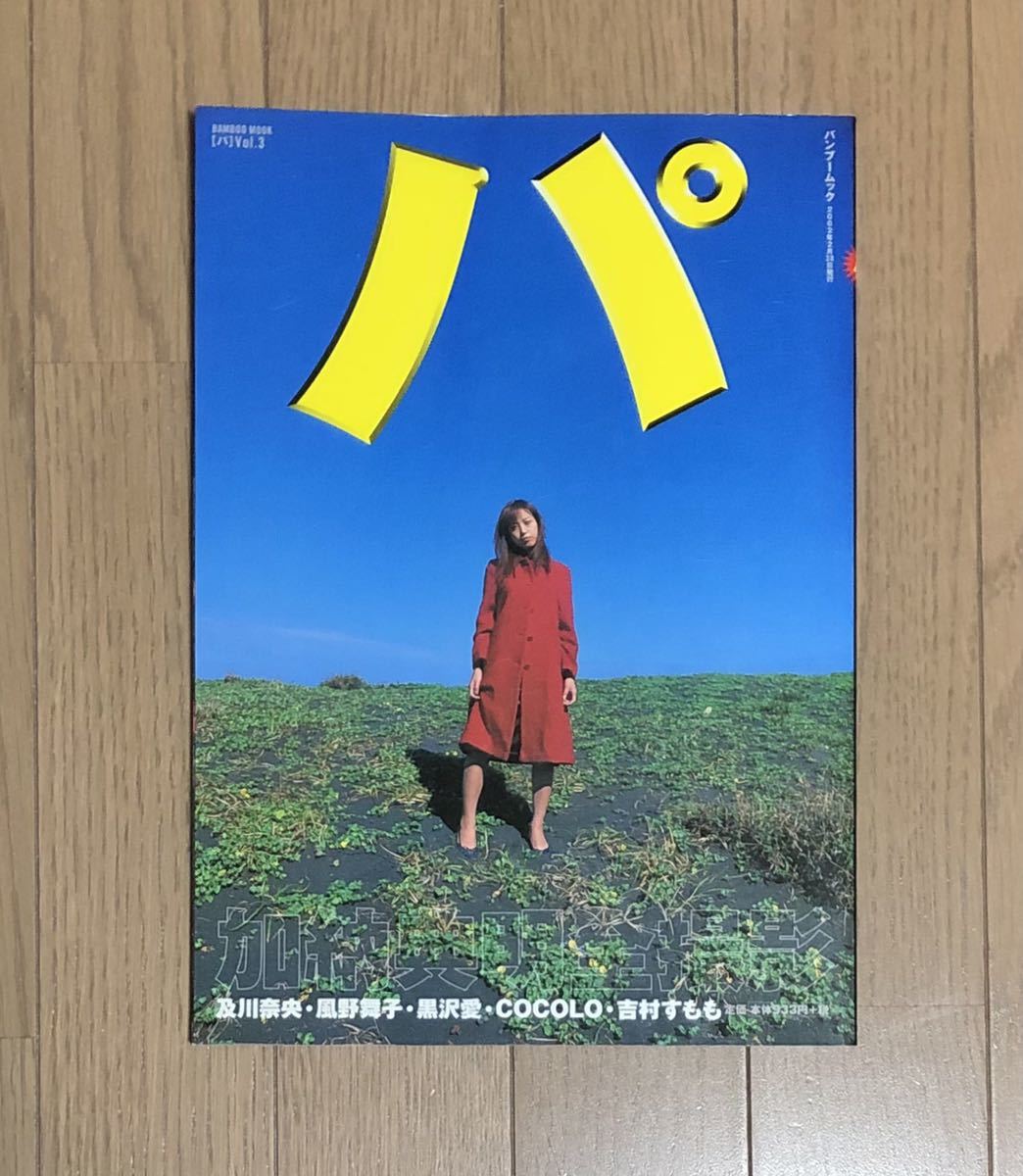 パ Vol.3 加納典明 及川奈央 風野舞子 黒沢愛 COCOLO 吉村すもも バンブームック 写真集 当時物 希少 BAMBOO MOOK グラビア_画像1