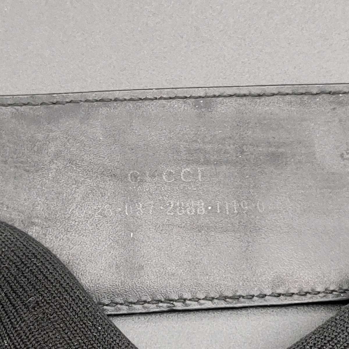 GUCCI グッチ レザー ベルト G ハラコ 黒 ブラック 革 金 ゴールド