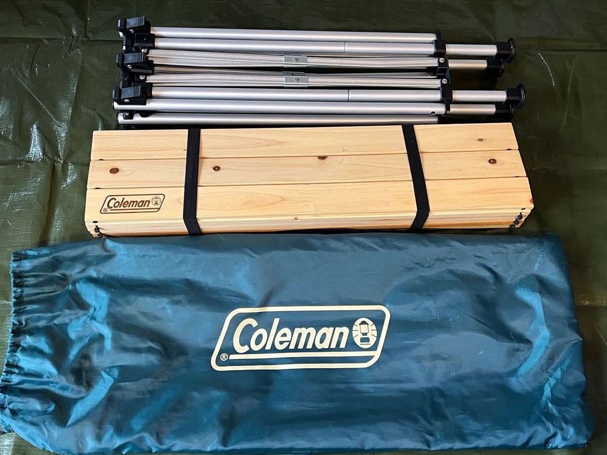 Coleman ナチュラルウッドロールテーブル１１０