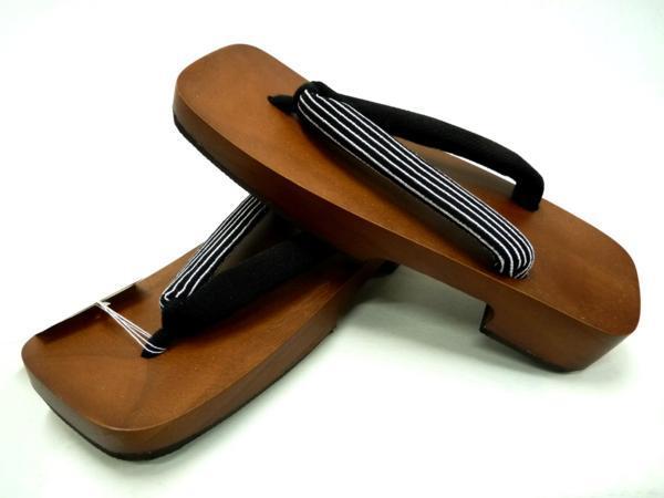 ma.. four season / new goods / for summer /. pcs / pattern nose ./ man geta left right equipped black L