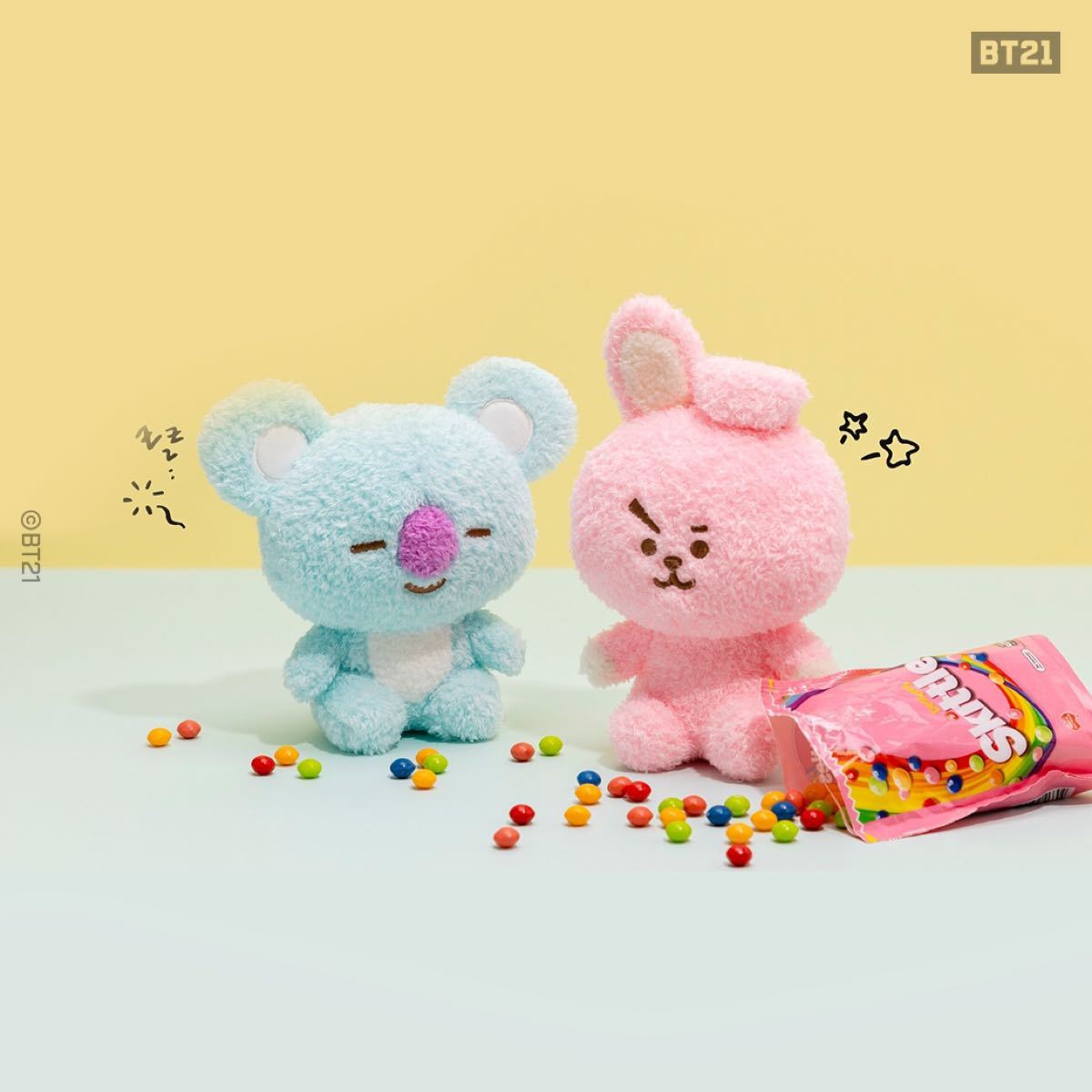 bt21 [日本限定] ネオンパステル ぬいぐるみ COOKY