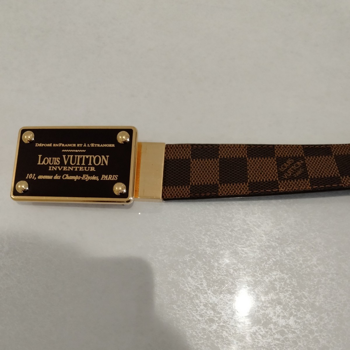 ルイ ヴィトン ダミエ サンチュール アンヴァントゥール LOUIS ルイ ヴィトン ダミエ サンチュール アンヴァントゥール LOUIS