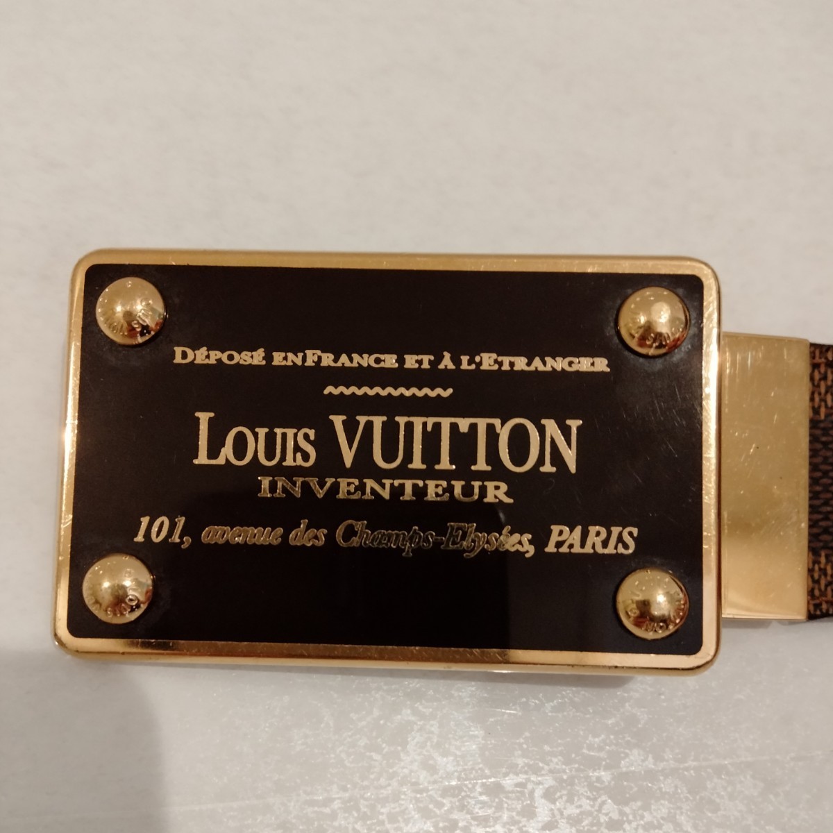 ルイ ヴィトン ダミエ サンチュール アンヴァントゥール LOUIS ルイ ヴィトン ダミエ サンチュール アンヴァントゥール LOUIS