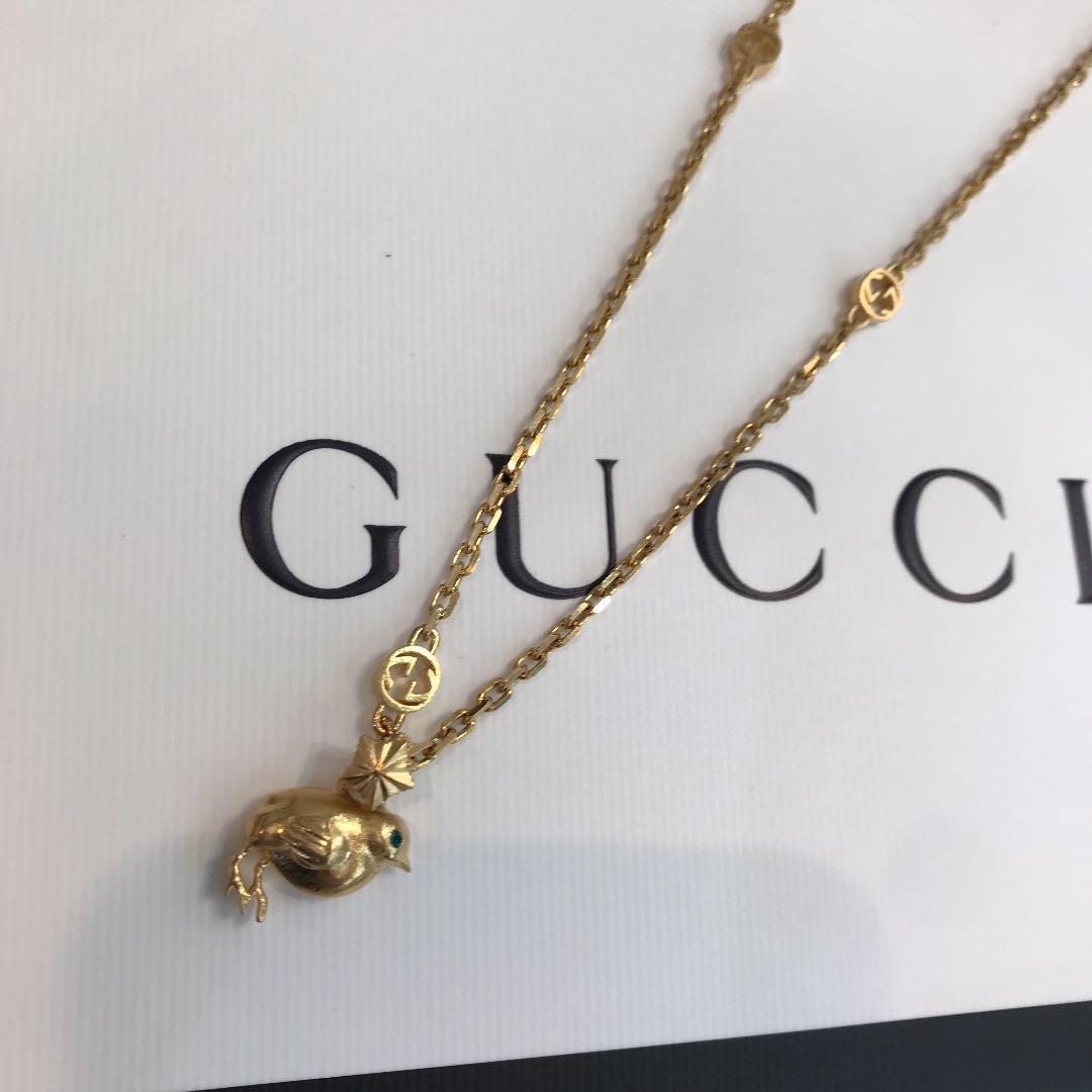 ☆新品☆GUCCI ネックレス 小鳥 バード ゴールド ヴィンテージ金具