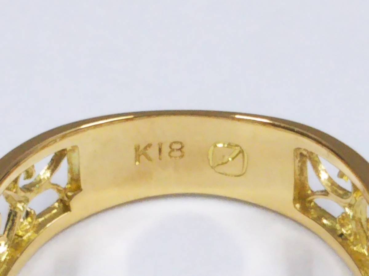 46％割引良質 【クリーニング済】K18 ゴールド リング 約6号 総重量約2.0g 模様 デザイン 指輪 ゴールド レディースアクセサリー  アクセサリー、時計-MADSTOLLING.COM