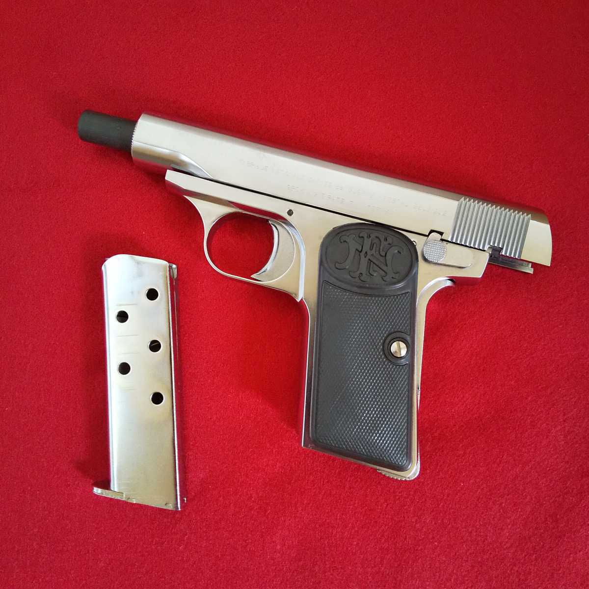 マルシン ブローニング M1910 オールシルバー モデルガン 380オート
