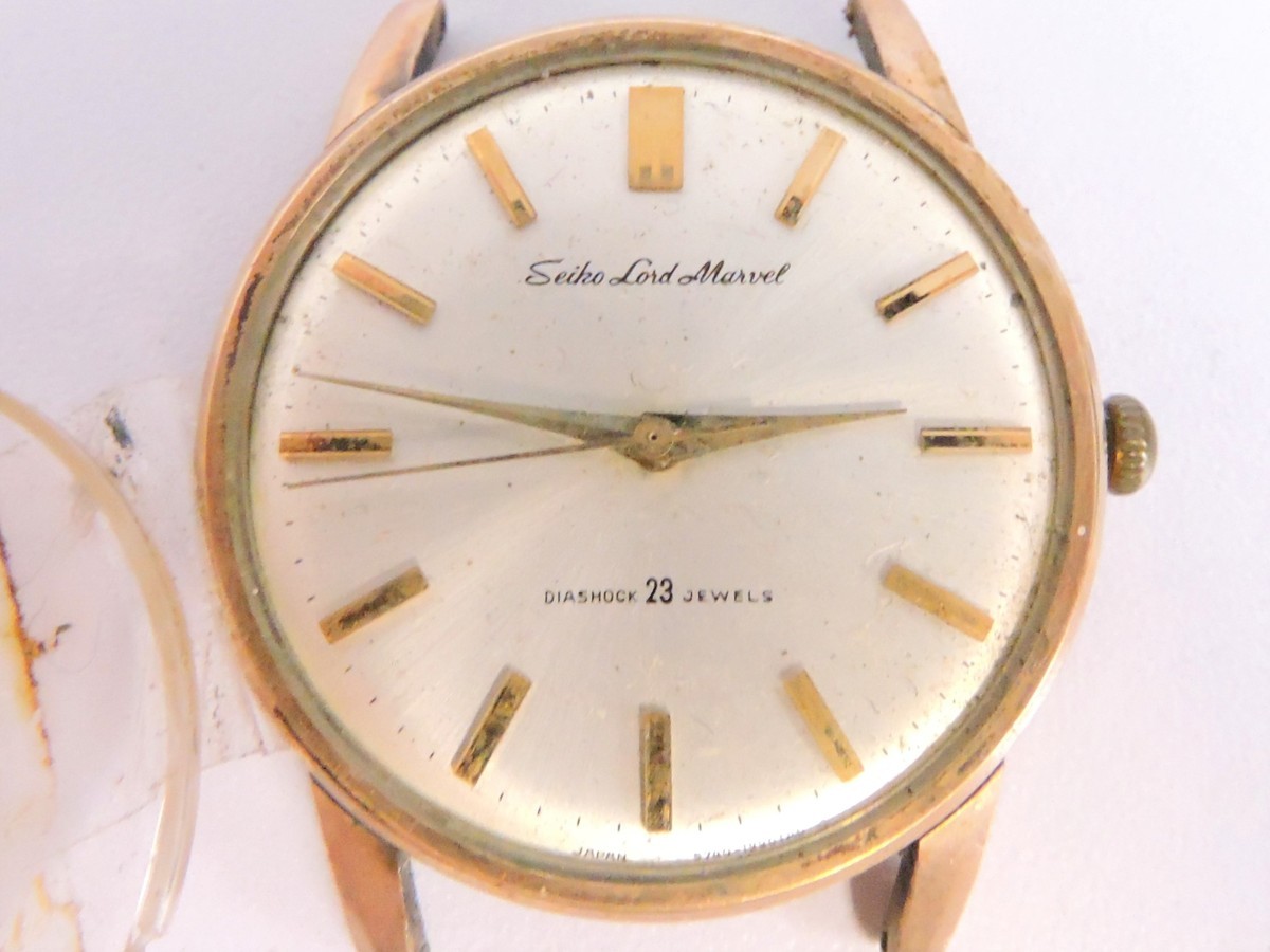 SEIKO セイコー LOAD MARVEL ロードマーベル 5740-1990 手巻 Cal.5740A メンズ腕時計 1965年製 風防破損_画像1