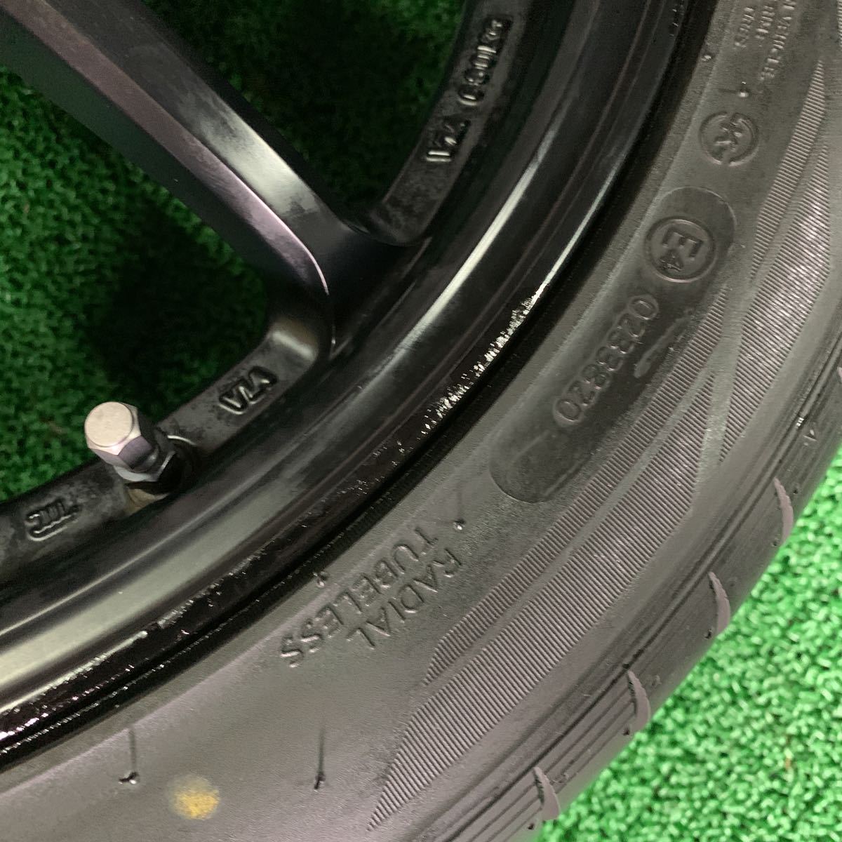 溝ありハンコック225/45R17 ワーク　エモーション11R 7J+47 114.3-5H レヴォーグマークXプリウスaチェイサーマーク2 4本セット 軽量_画像5