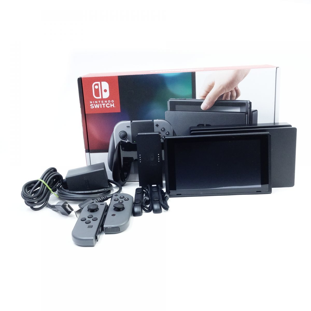 056 任天堂 Nintendo SWITCH ニンテンドー スイッチ 本体 グレー HAC-S