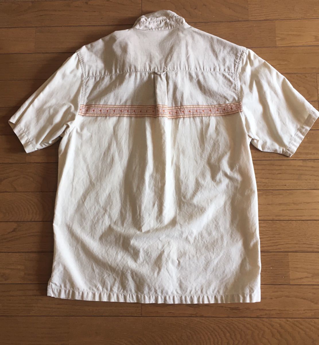 【中古品】PJ'S SURF 半袖シャツ M クリーム色_画像2