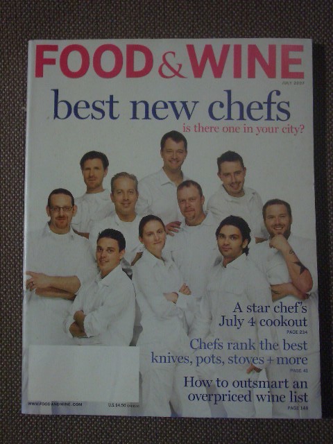Food & Wine July 2007　英語版_画像1