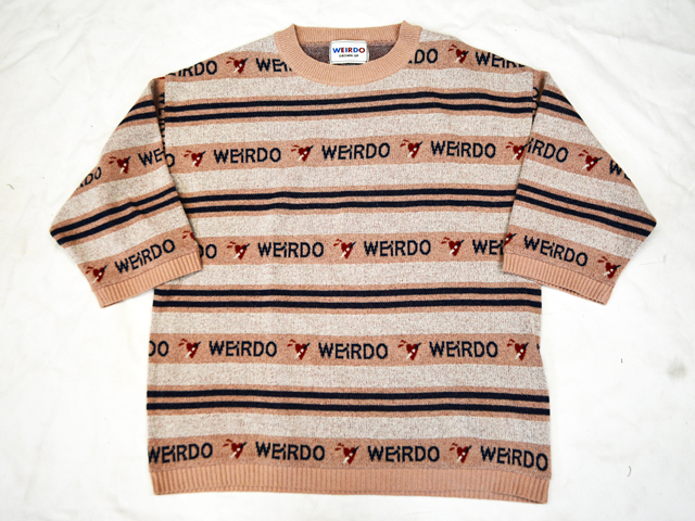WEIRDO ハーフスリーブニットセーター(M)ウィアード オールドクロウ