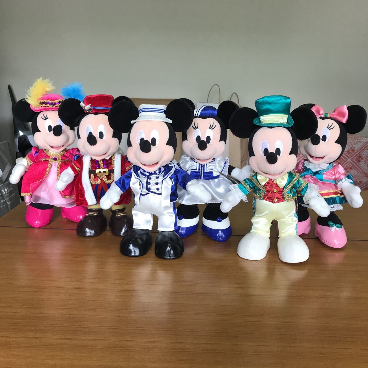 【数量限定】 54 東京ディズニーランド　東京ディズニーシー　ホテル限定　ぬいぐるみ　ペア　3組　６体セット　まとめ　ミッキーミニー 　20220512 ミッキーマウス