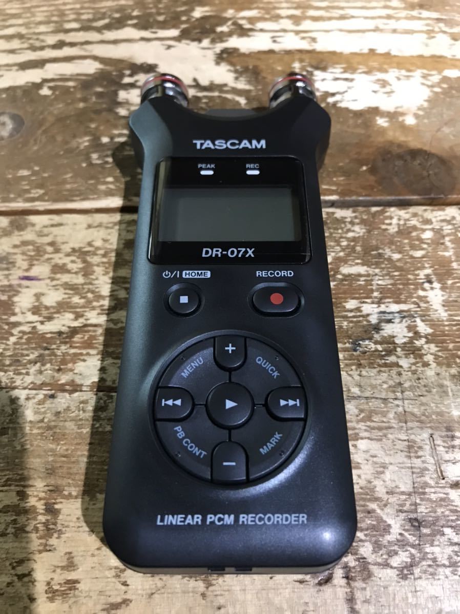 101 TASCAM DR-07X стерео цифровой аудио магнитофон USB аудио интерфейс linear PCM магнитофон [202205]