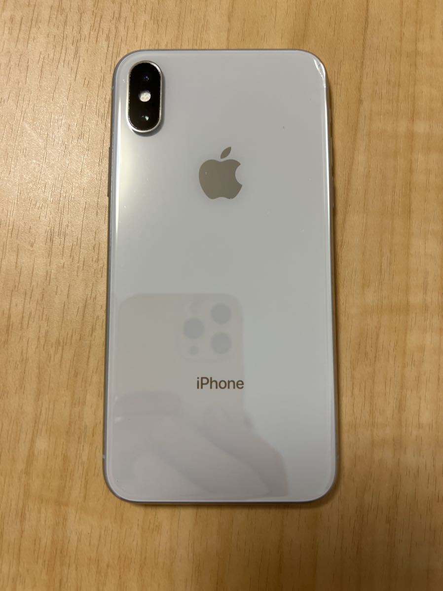 ラッピング ※ iPhone X Silver 256 GB SIMフリー シルバー 白 asakusa