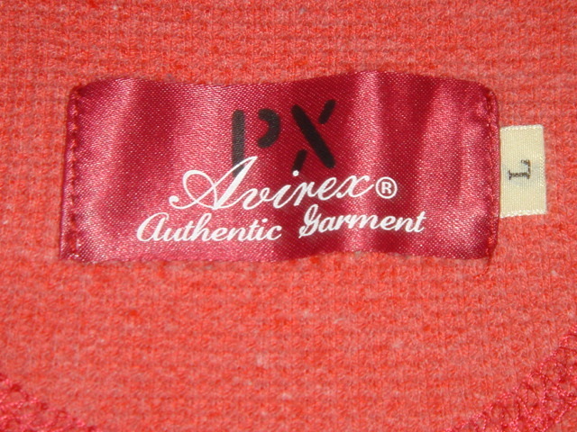 USED lady's Avirex AVIREX long sleeve T shirt size L 6223114