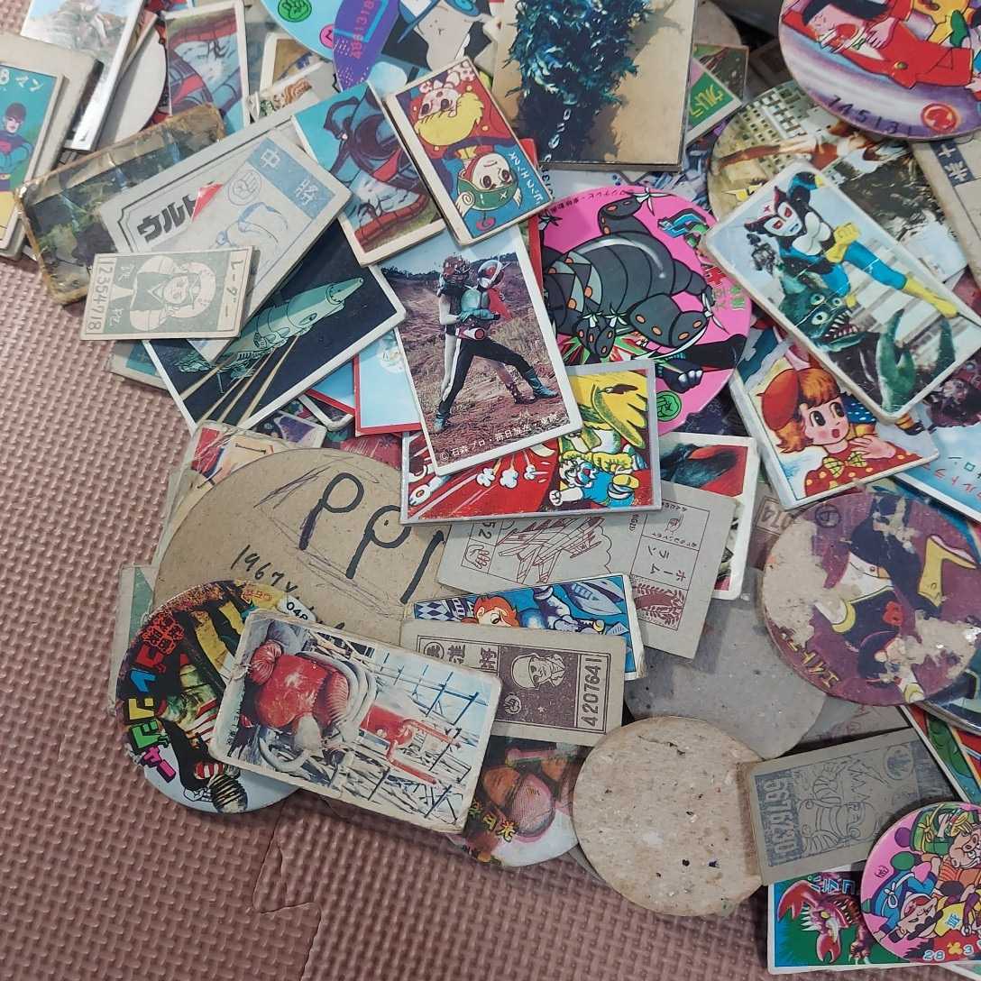 No.9 1円スタート メンコ まとめ売り 大量 当時物 昭和レトロ カード ...