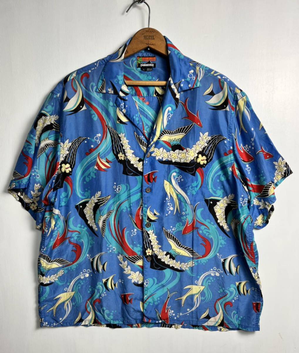 Patagonia Pataloha Aloha shirt 80s Lサイズ パタゴニア パタロハ アロハシャツ エンゼルフィッシュ Yahoo!フリマ（旧）のサムネイル