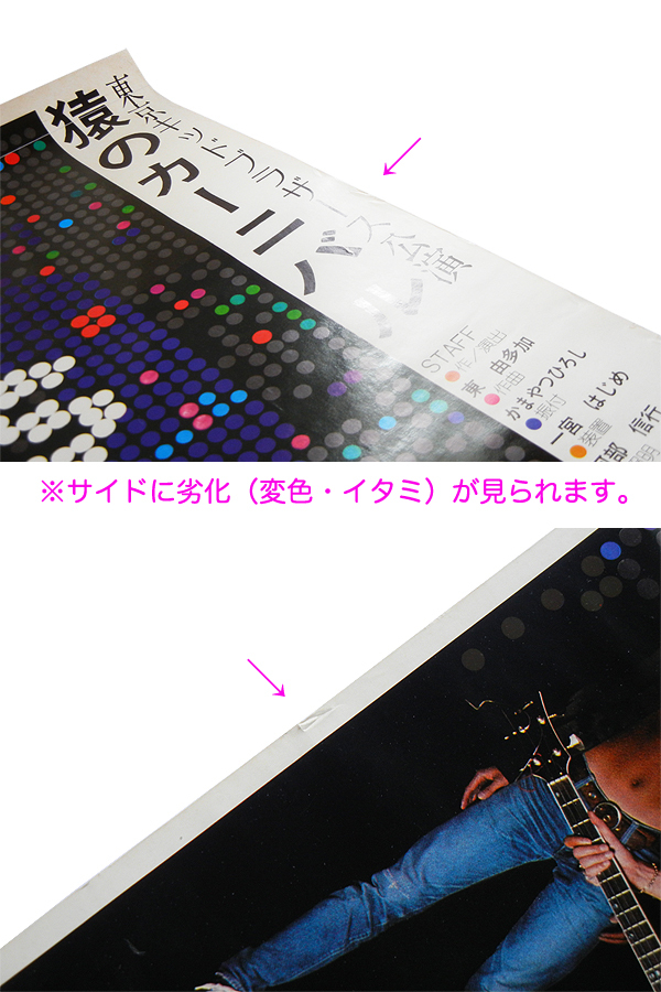 ●【希少品】1973年 猿のカーニバル ポスター ● 東京キッドブラザーズ 秋川リサ 内田裕也 かまやつひろし 山口小夜子 昭和 レトロ 看板 検