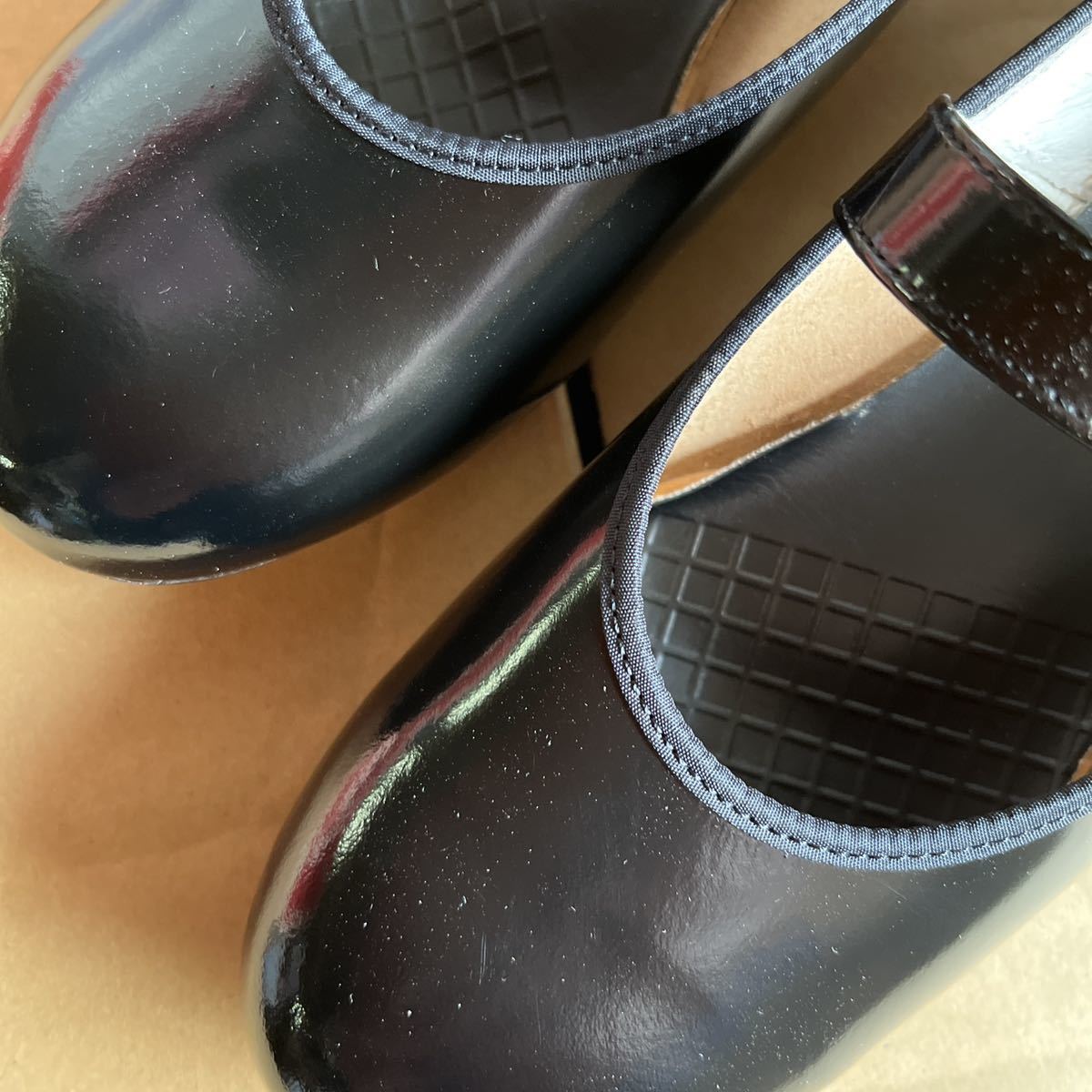  женщина студент посещение школы кожа обувь Asahi товар сделано в Японии 61~14ma Lien n23.5cm1 пара 2500 иен 