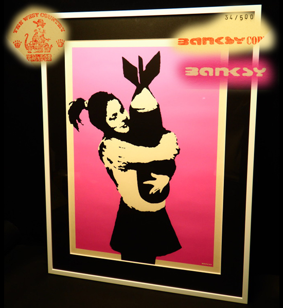 Banksy HMV WCP SCREEN PRINT バンクシー シルクスクリーン ポスター