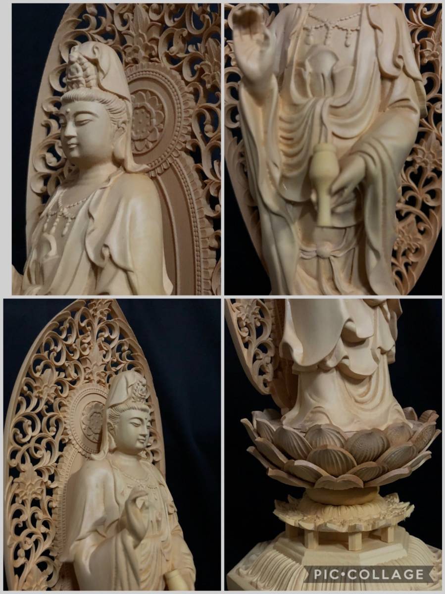 仏教工芸品 総柘植材 精密彫刻 極上品 木彫仏教 仏師で仕上げ品 阿弥陀