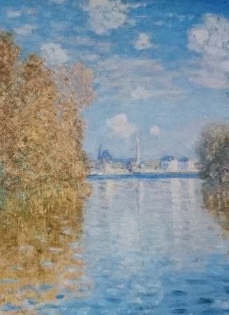 クロード・モネ、【アルジャントゥーユの秋】、希少な額装用画集より、新品額装付、状態良好、送料込み、Claude Monet_画像4