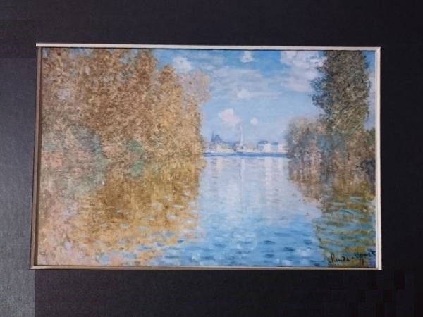クロード・モネ、【アルジャントゥーユの秋】、希少な額装用画集より、新品額装付、状態良好、送料込み、Claude Monet_画像6