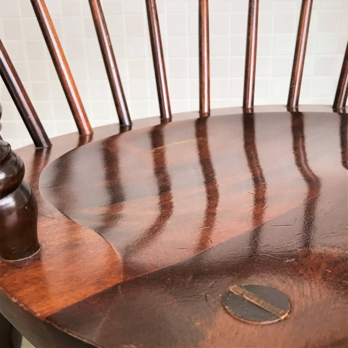 九州民芸家具 ミズメザクラ 無垢材 キャプテンチェア 椅子 ウィンザー