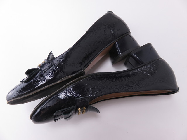 NAPOLEONI　ナポレオーニ　エナメル　パンプス　黒　スタッズ付き　３６　靴　イタリア製　23.5cm_画像7