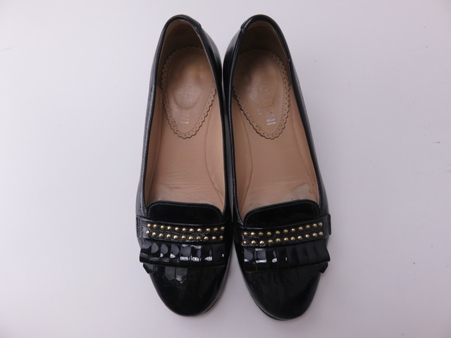 NAPOLEONI　ナポレオーニ　エナメル　パンプス　黒　スタッズ付き　３６　靴　イタリア製　23.5cm_画像8