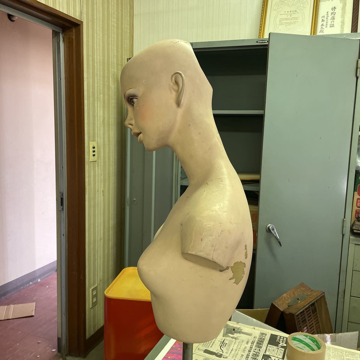 レア 昭和製 女性 マネキン レトロ アンティーク レア 昭和製 女性 マネキン レトロ アンティーク