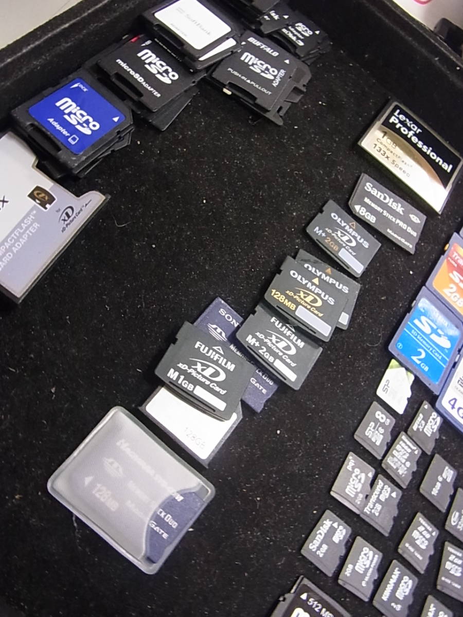 1円～/63枚/大量/まとめて/SDメモリーカード・microSD・miniSD・XDピクチャーカード等 / 8GB・4GB・2GBなど