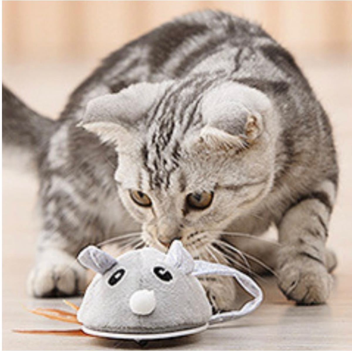 猫おもちゃ ロボットネズミ 猫じゃらし 電動ネズミ ペット玩具